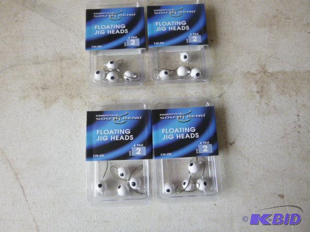 4 Packs of 4 South Bend Floating Jig Heads Si...