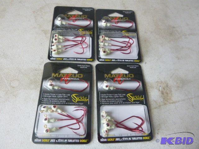 4 Packs of 5 Matzuo Sickle Jig Heads...