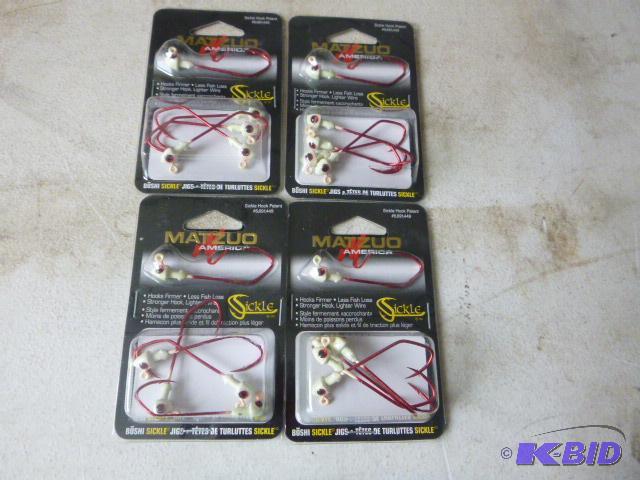 4 Packs of 5 Matzuo Sickle Jig Heads...