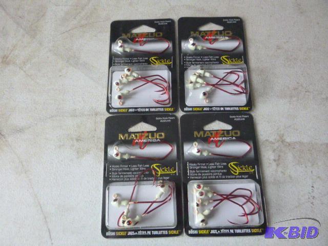 4 Packs of 5 Matzuo Sickle Jig Heads...