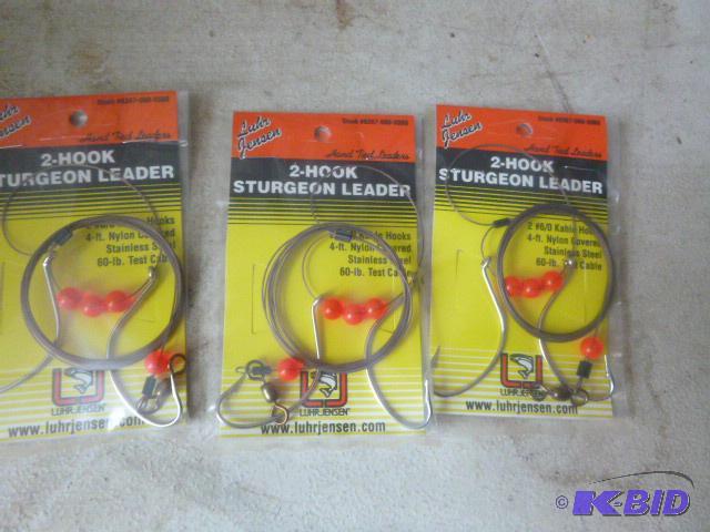 3 Packs of Luhr Jensen 2-Hook Sturgeon Leader...