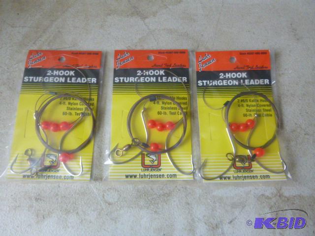 3 Packs of Luhr Jensen 2-Hook Sturgeon Leader...