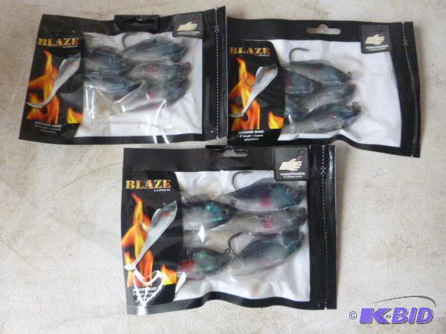 3 Packs of 5 Blaze Live Wire Shad 4&quot Lur...