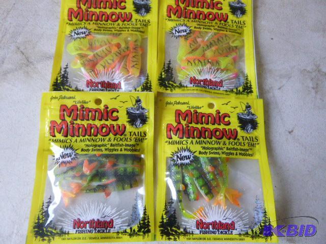 4 Packs of Northland Tackle Halographic Mimic...