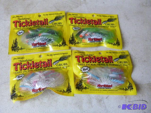 4 Packs of Northland Tackle Tickletail Grubs...
