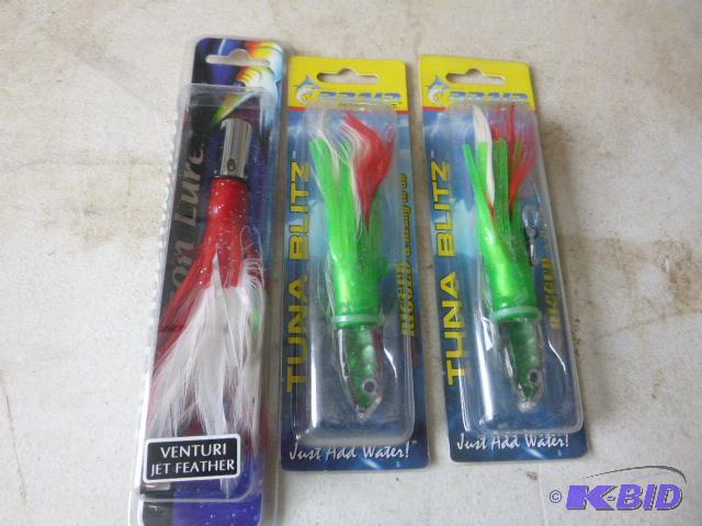 2 Braid Blitz Lures and 1 Williamson Venturi&...