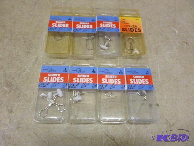 8 Packs of 2 Jeros Tackle Sinker Slides...