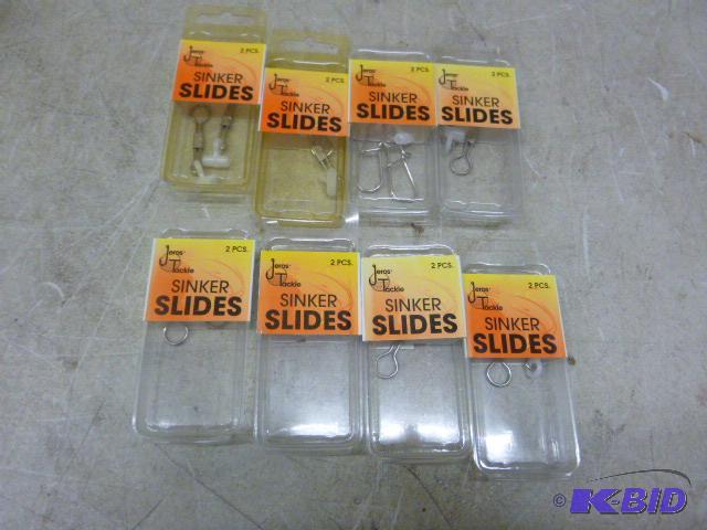 8 Packs of 2 Jeros Tackle Sinker Slides...