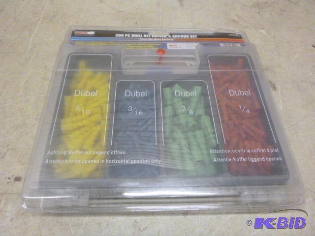 New Grip 300 Piece Drill Bit, Driver and Anch...