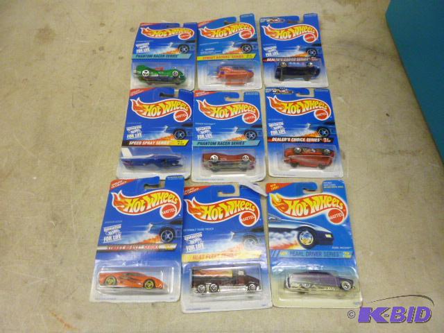 9 Hot Wheels Cars...