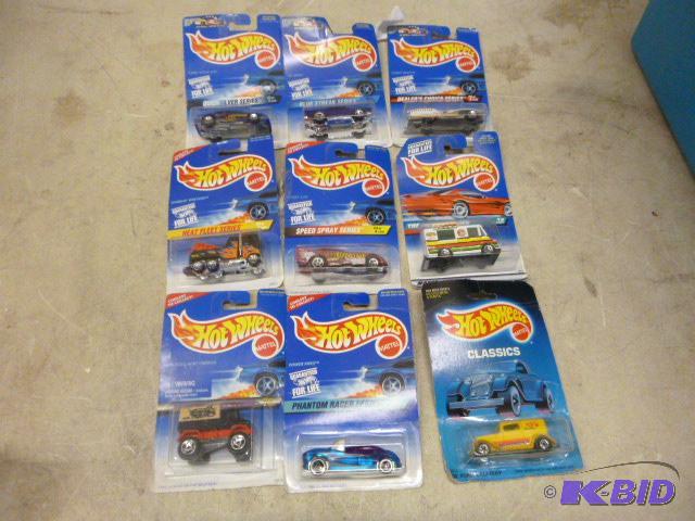 9 Hot Wheels Cars...