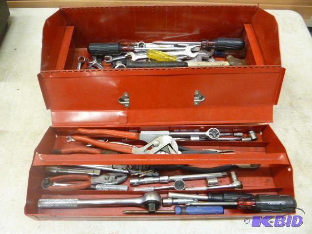 21&quot Stack-On Metal Toolbox With miscella...