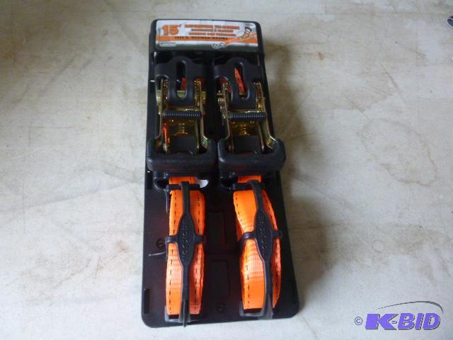 2 Erickson Blaze Orange 15 Ratcheting Tie-Do...