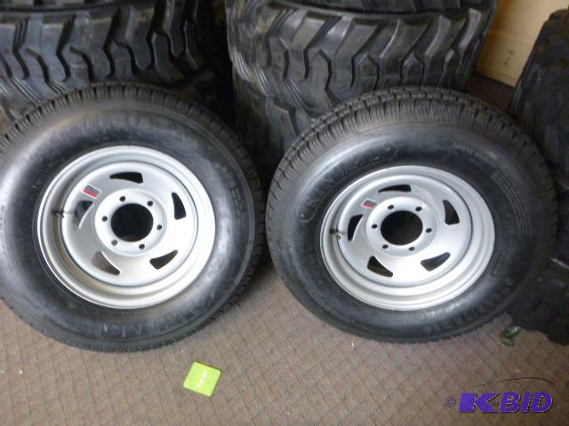 2 Rintal Trailer Tires ST22575D 15, 8 PR Loa...