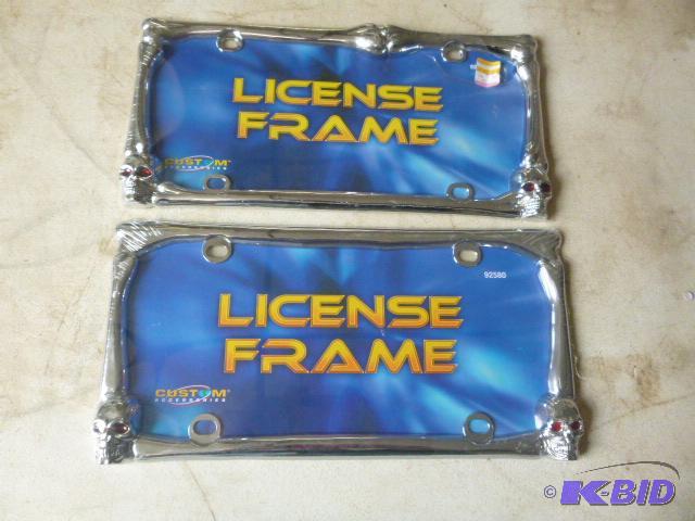 2 Skull and Bones License Plate Frames...
