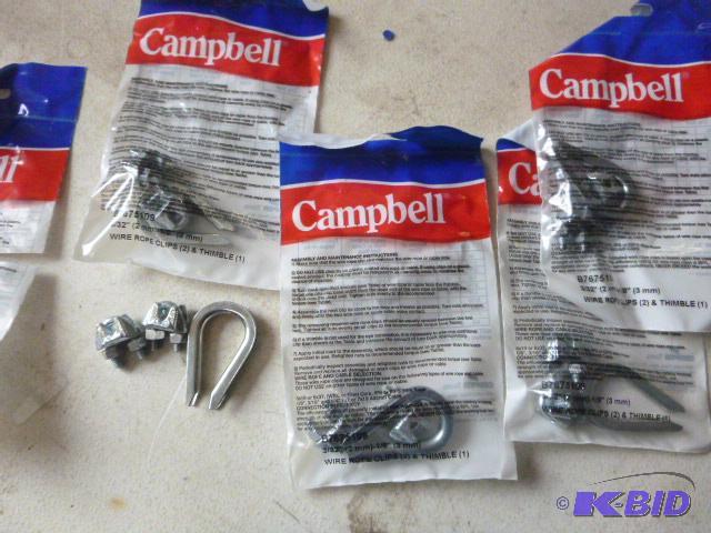 5 Packs of Wire Rope Clips and Thimbles...