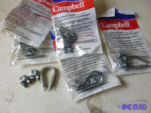 5 Packs of Wire Rope Clips and Thimbles...