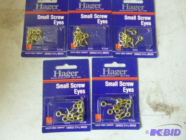5 Packs of 10 Small Screw Eyes 58&quot...