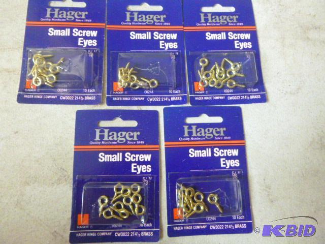 5 Packs of 10 Small Screw Eyes 58&quot...