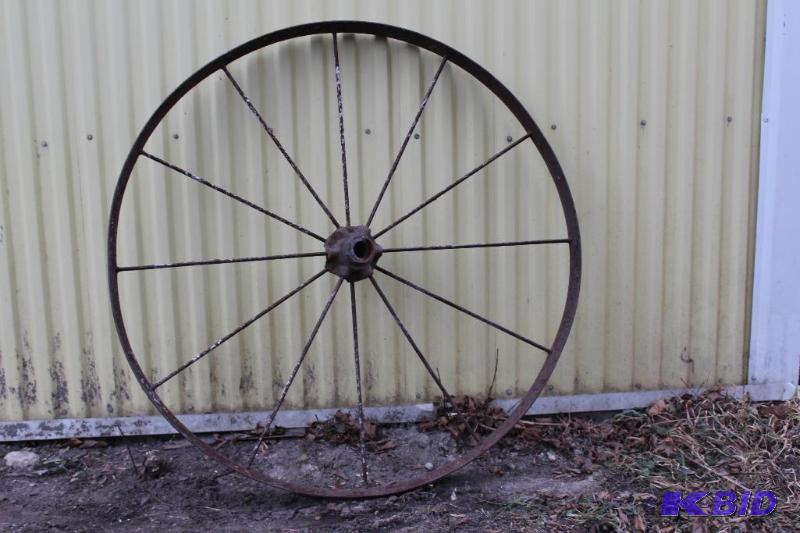 Large Antique Steel Wheel...