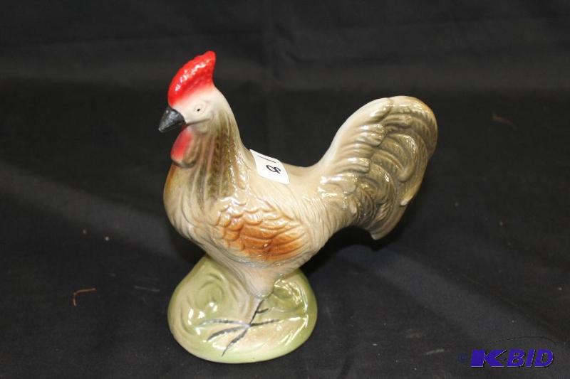1970s Brazilian Porcelain Ceramic Hen