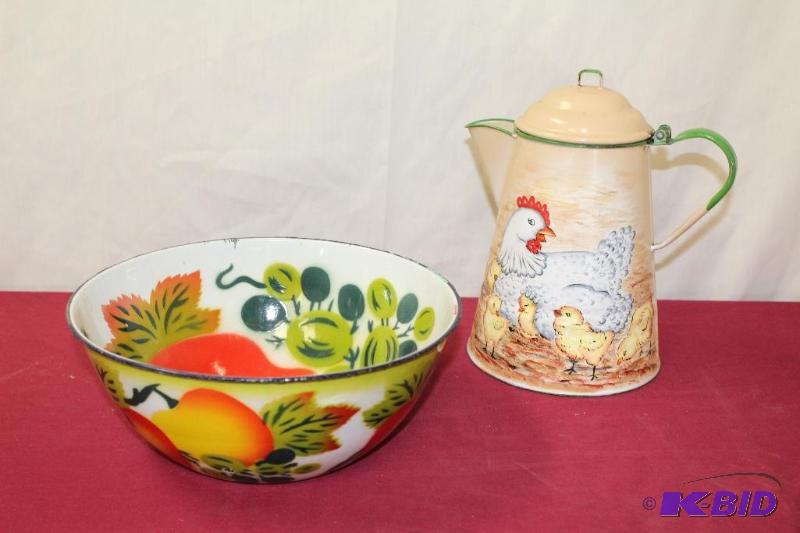 Hand Painted Enamelware&nbsp...