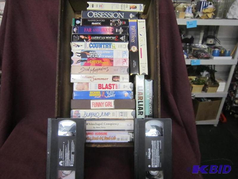 lot 395 image: Box Lot of 22 VHS Videos  Movies