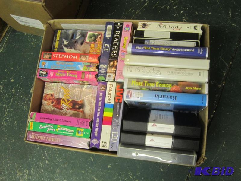lot 396 image: Box of VHS Movies - 2 layers in this box