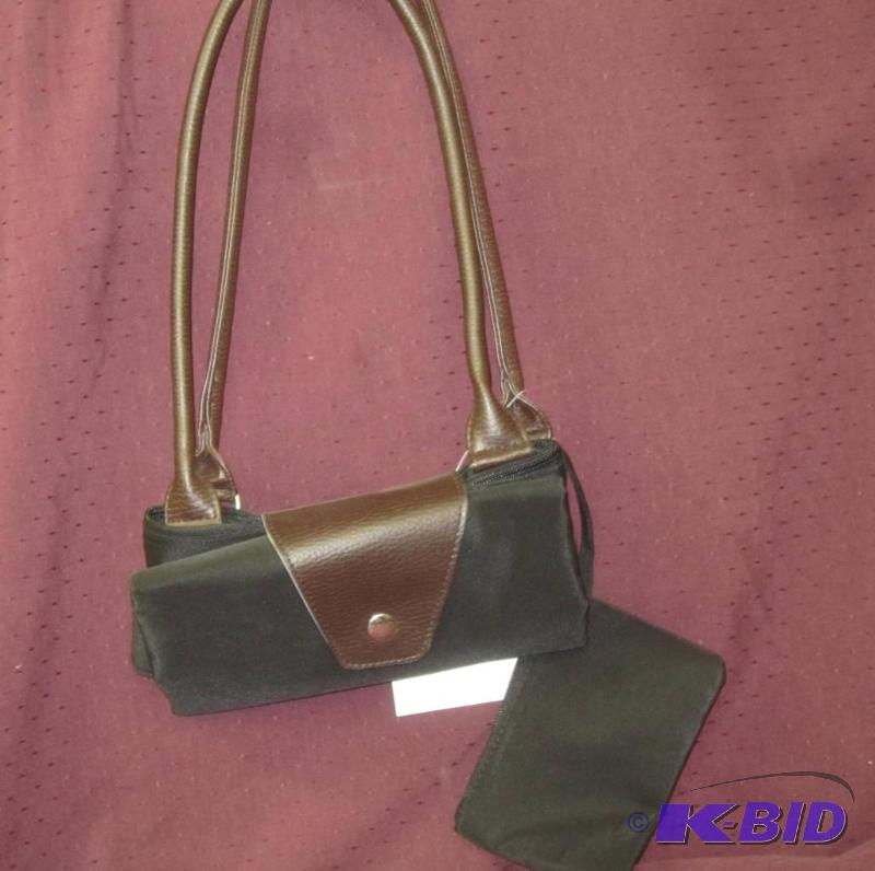lot 413 image: New  Brown Fold Up Purse Joann Marie Designs