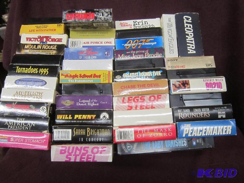 lot 453 image: Box Lot of 41 VHS Videos  Movies