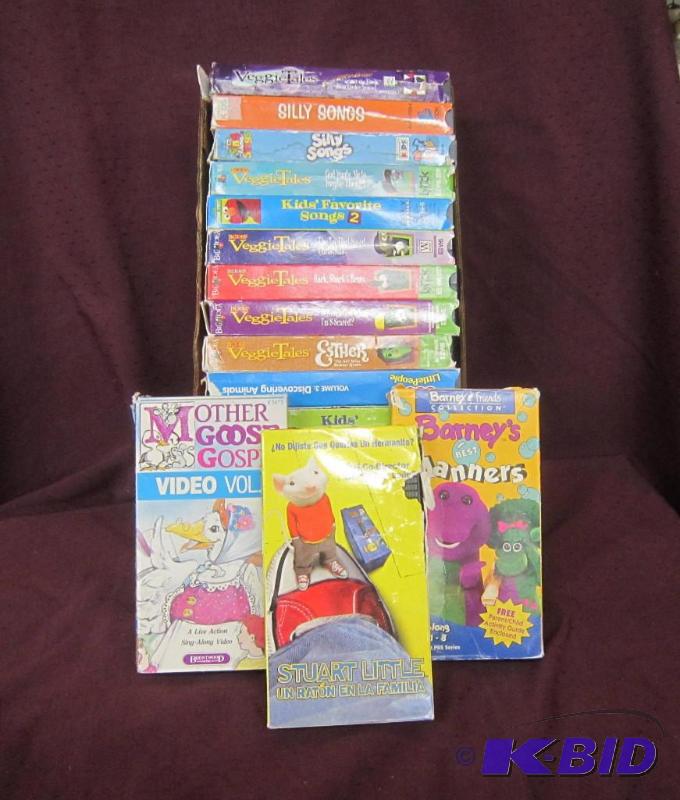 lot 454 image: Box Lot of 18 VHS Videos  Movies