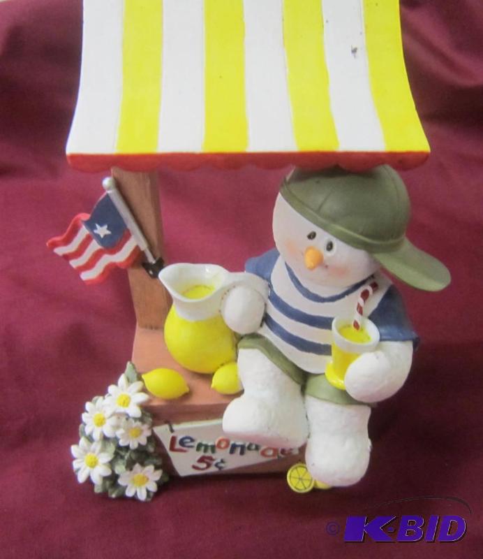 lot 461 image: Snowonders Snowman #1343 Celebrate Summer Sarahs Attic