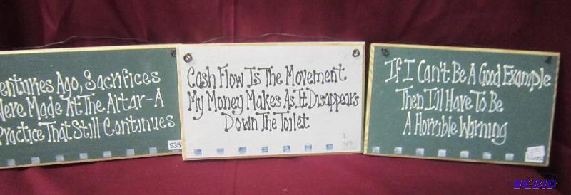 lot 473 image: Bot Lot of Signs