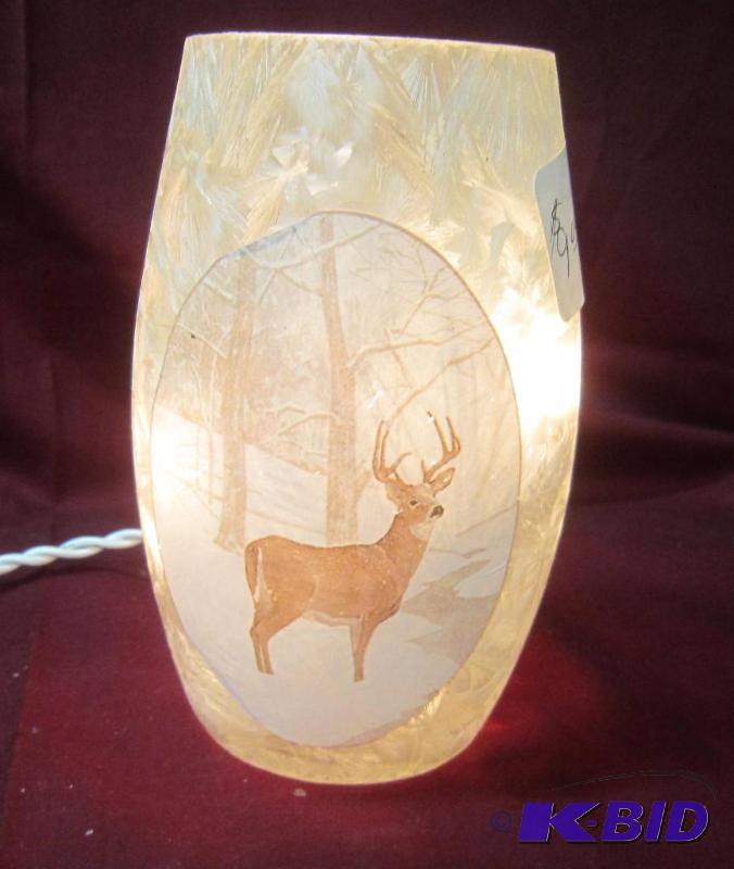 lot 484 image: NEW  5 12 High Lighted Electric Lamp with Buck