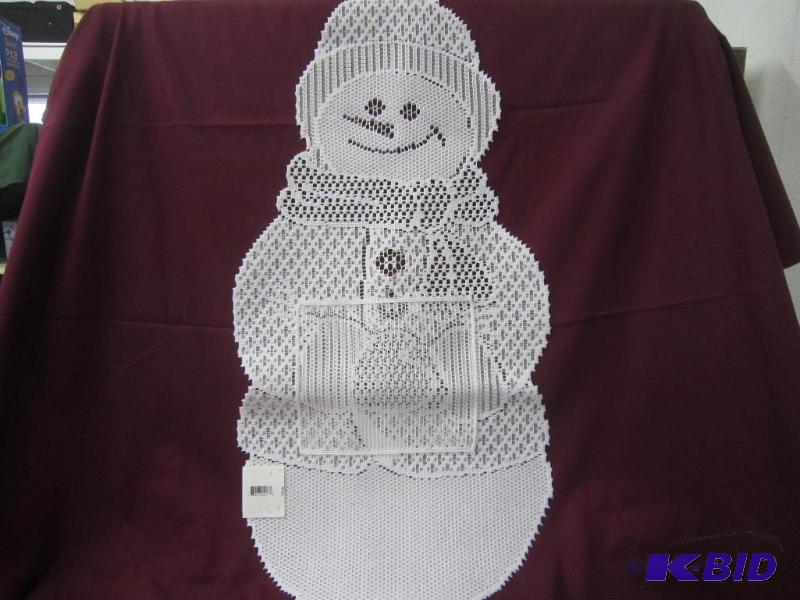 lot 543 image: Crocheted Snowman White
