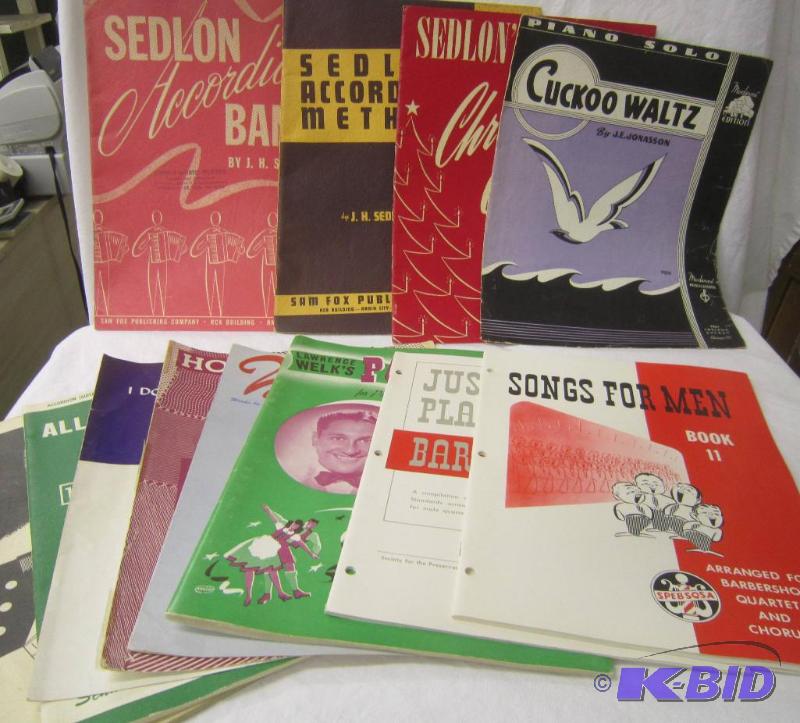 lot 571 image: Box Lot of Sheet Music