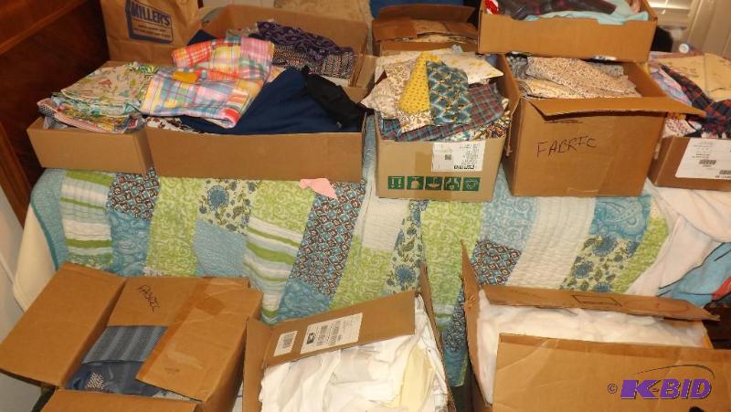 Grammas collection of Material for Quilting ...