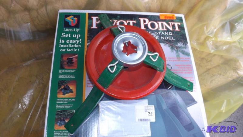 Two Christmas Tree stands, one metal and one ...