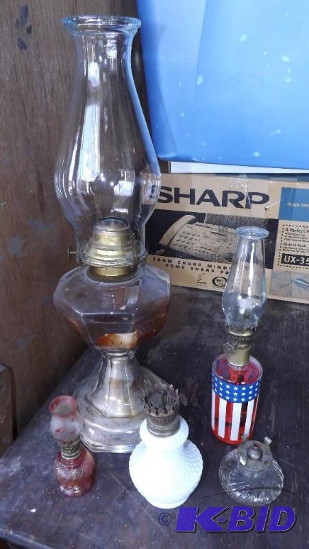 Oil Lamps, 5 total...