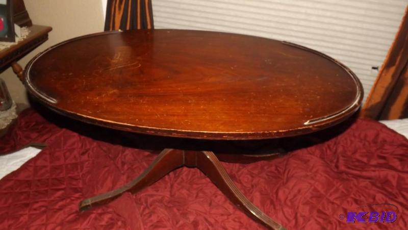 Duncan Phyfe style coffee table, some scratch...