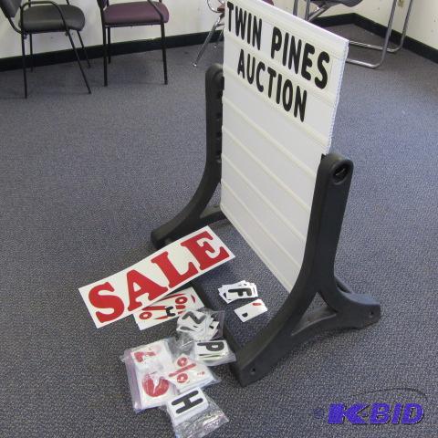 lot 12 image: Reader Board Sidewalk Sign
