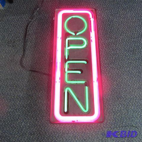 lot 35 image: Neon OPEN sign
