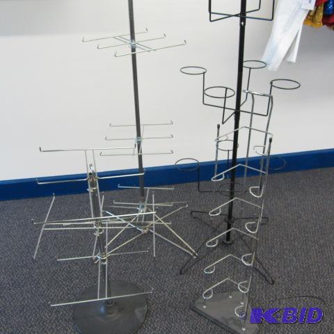 lot 38 image: Four Hat Display Stands