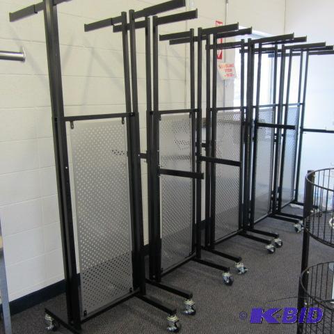 lot 42 image: Five Merchandise Display Racks