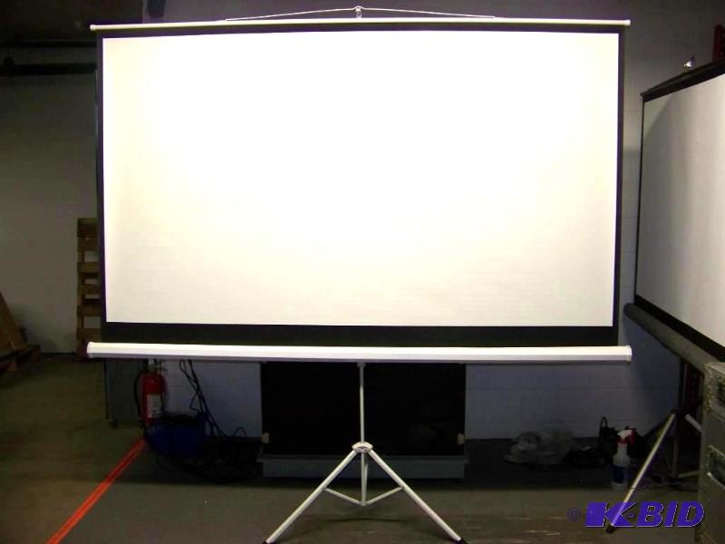 lot 30 image: Portable, 100, 169, ProjectionMovie Screen on Tripod Base - BRAND NEW