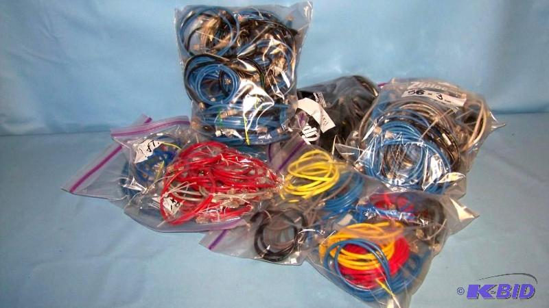 lot 50 image: (150) Cat5  LAN  Computer Network RJ45 Cables