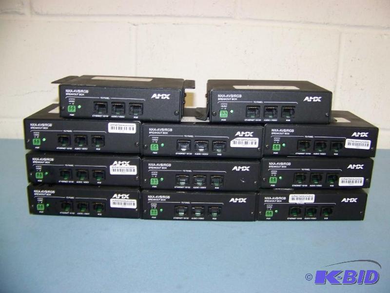 lot 80 image: (11) AMX, NXA-AVBRGB Breakout Boxes