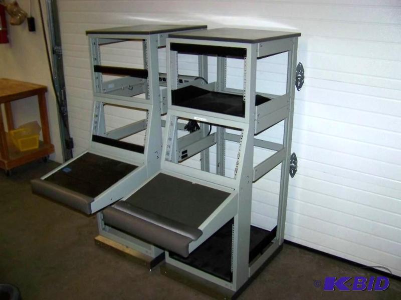 lot 82 image: (2) Component  Electronics  Editing   Work Station Racks