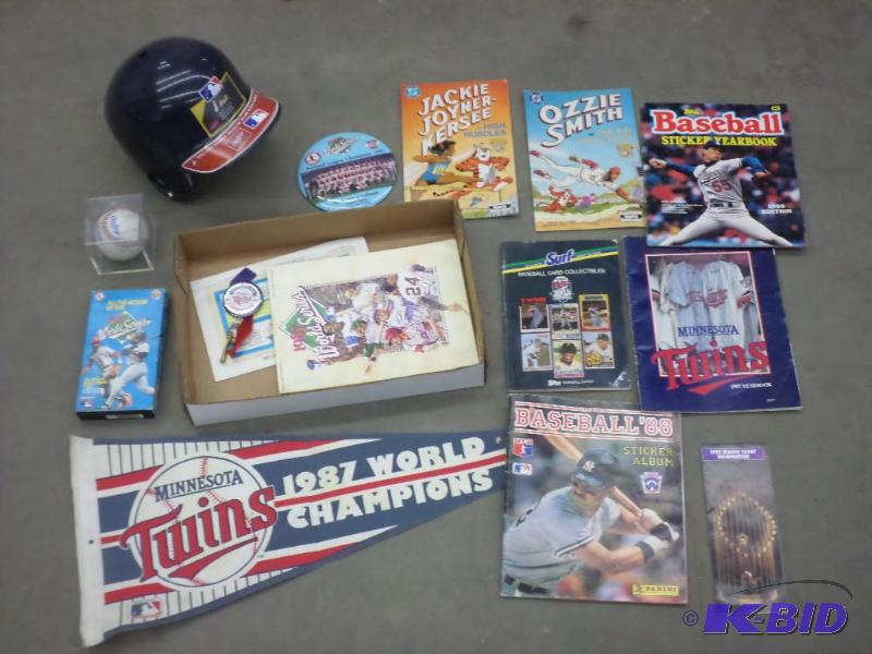 lot 27 image: Lot Of MN Twins Memorabilia Including Autogra...