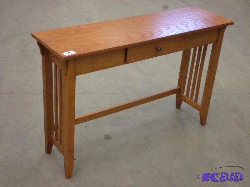 lot 39 image: 12&quotx48" Behind-The-Sofa Table With ...